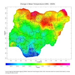 Between 1991 and 2020, Nigeria has witnessed changes in the mean temperatureSource: Nigeria Metrological Agency
